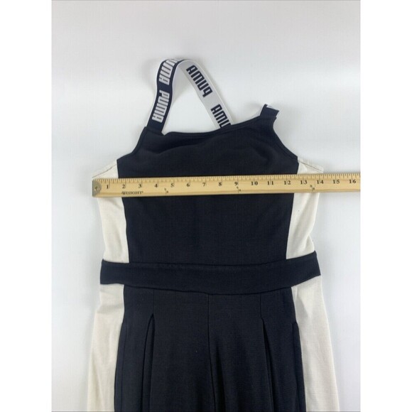 Puma Archive T7 Overall Jumpsuit Wide Leg Black White Tank Scoop Women Small - Picture 11 of 15
